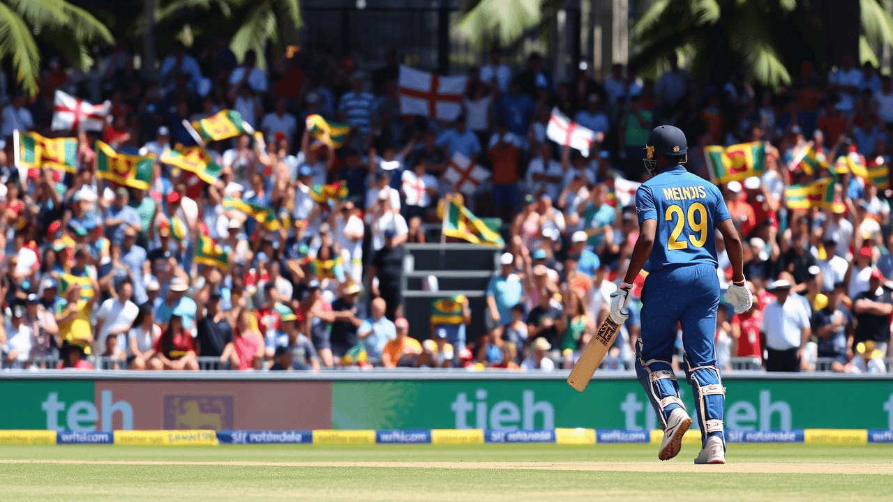 England reaches 50/1 after powerplay, Sri Lanka strikes early